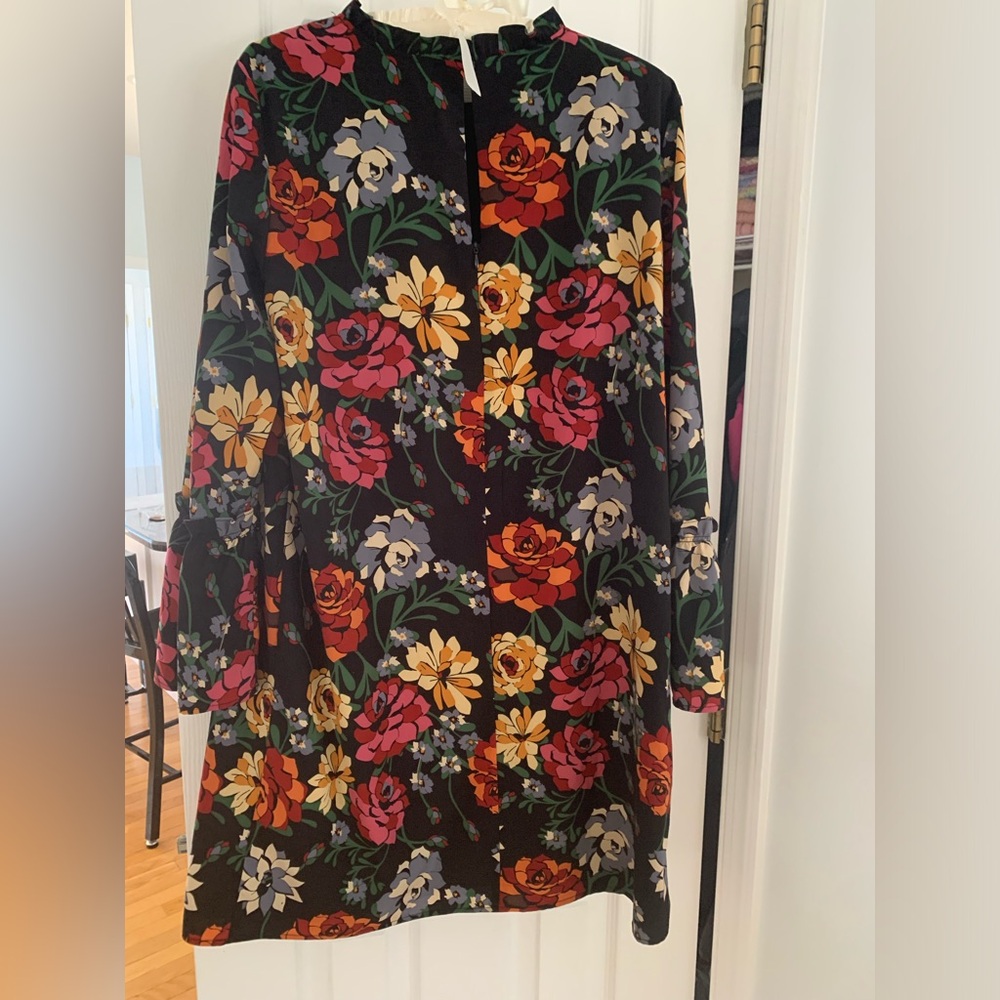 🦋 Fleur Bleue Floral Print Shift Dress size 12 - Picture 4 of 9